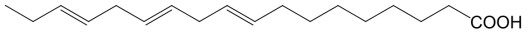 ‘5-6-11’(linolenic acid)의 질량분석 결과 추정된 구조