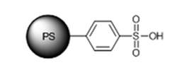반응에 사용된 산 촉매 구조(SO3H 작용기 포함)