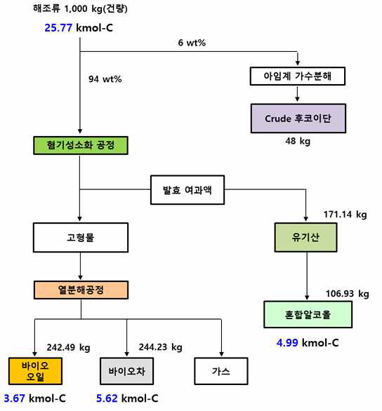 (b) 해조류 바이오매스 직렬화 공정도