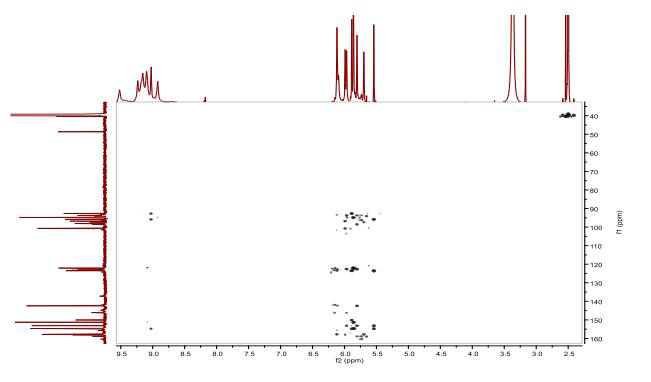 HMBC spectrum of compound 1 (800 MHz, DMSO-d6)