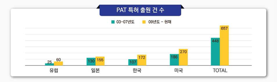 PAT 특허 출원 증가율 분석