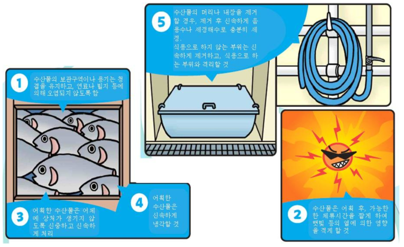 일본의 EU 수출 어선의 기준 3 (위생관리 기준 1) 출처 : 일본 수산청, http://www.jfa.maff.go.jp/