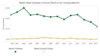 Campylobacter가 많이 발견되는 Retail meat