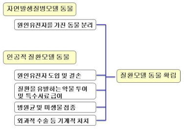 질환모델동물의 확립 방법