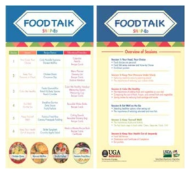 조지아 대학의 영양교육 프로그램 리플릿 홍보