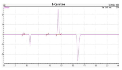 L-카르니틴 표준품 크로마토그램