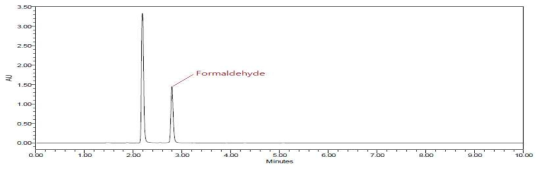 포름알데하이드 크로마토그램