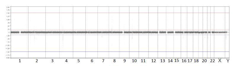 줄기세포를 포함하는 바이오잉크 시료에서 somatic 복제수 변이 (copy number variation)