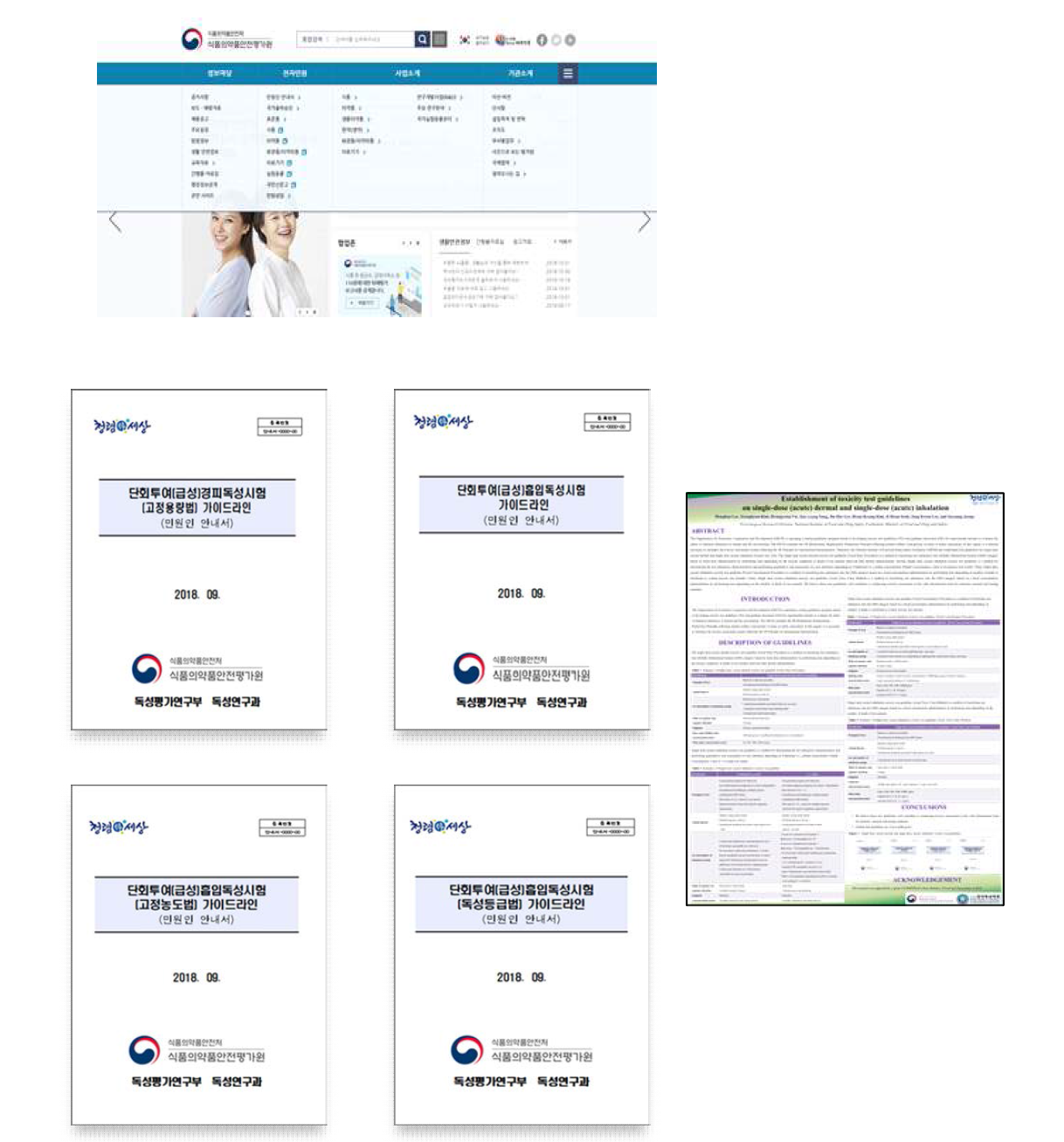 단회투여(급성)독성시험 가이드라인 제정 공문과 제정된 국내 가이드라인 활용