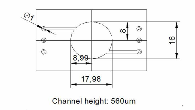 Elliptical chip design without post