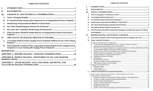 FDA Guidance for Clinical Trial Imaging