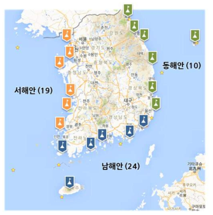 국립해양조사원에서 제공하는 해양 관측 시설