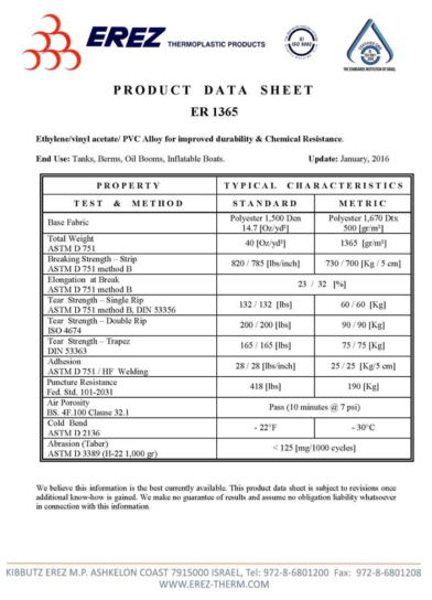 Data sheet – ER1365