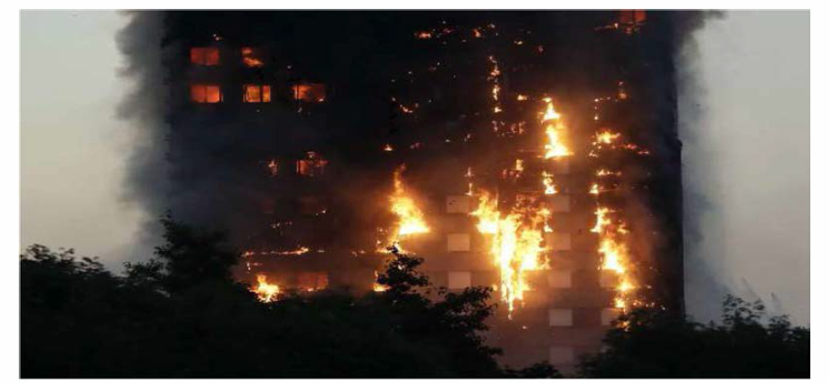 건물 화재에서 농연 발생 상황(출처: 헤럴드경제)