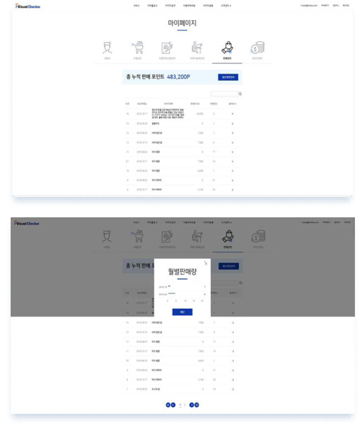 저작권자 교육저작물 이용내역 확인