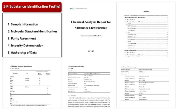 화학물질 종합분석 플랫폼을 이용한 물질확인 프로파일