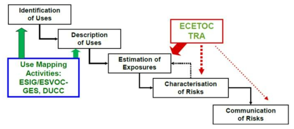 ECETOC TRA를 이용한 CSA Process 개념도