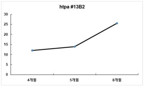 htPA #13B2 개체의 호르몬 분석