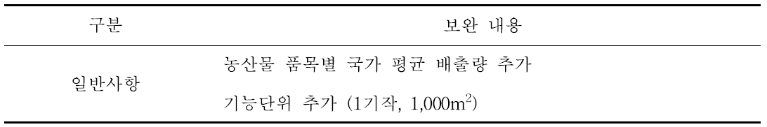 일반사항 보완 내용