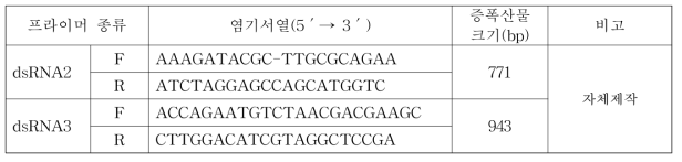 배 PpCV 특이 프라이머 염기서열