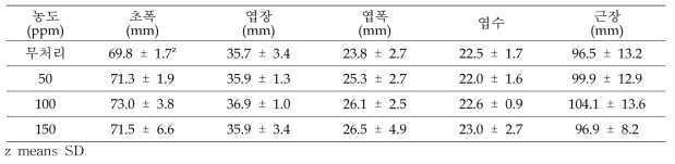 다육식물 ‘백모단’ NaCl 처리 효과