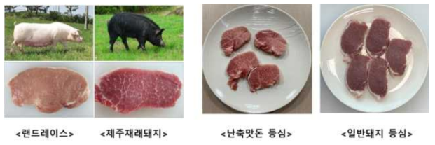 난축맛돈 등심내 마블링 및 육색(근내지방함량 10%↑, 육색(CIE a) 10↑)