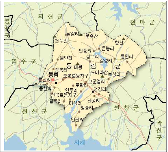 동림군 룡산리