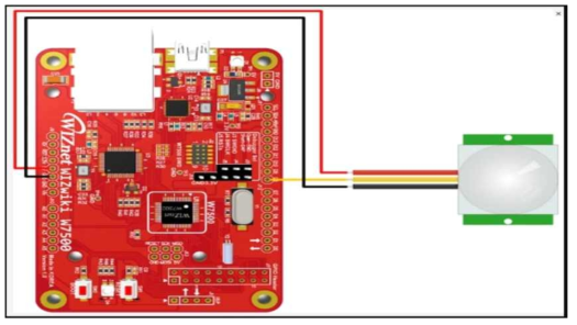 모션센서 모듈 연결 구성도