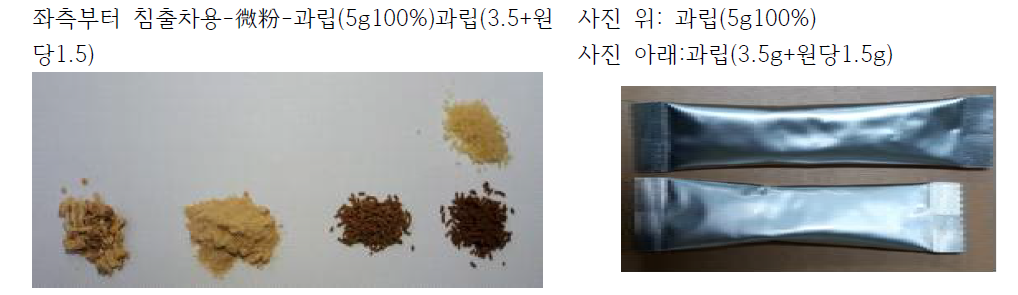 추가 제작된 도라지 과립