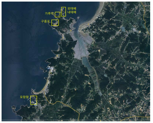 유류오염 우심해역 정밀조사 지역