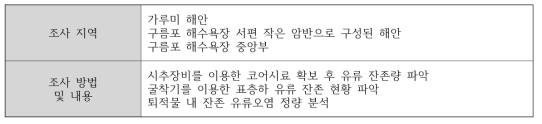 유류 잔존현황 정밀조사 방법