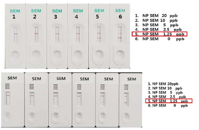 SEM kit 검출감도 비교시험