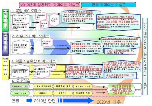 일본 경제산업성 바이오매스 에너지 분야 기술전략맵