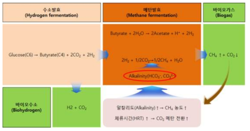 고농도(75%) 메탄발효 개념도