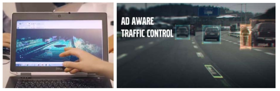 스웨덴 AD Aware Traffic Control 출처 : 왼쪽_volvocars.com, 오른쪽_traffictechnologytoday.com