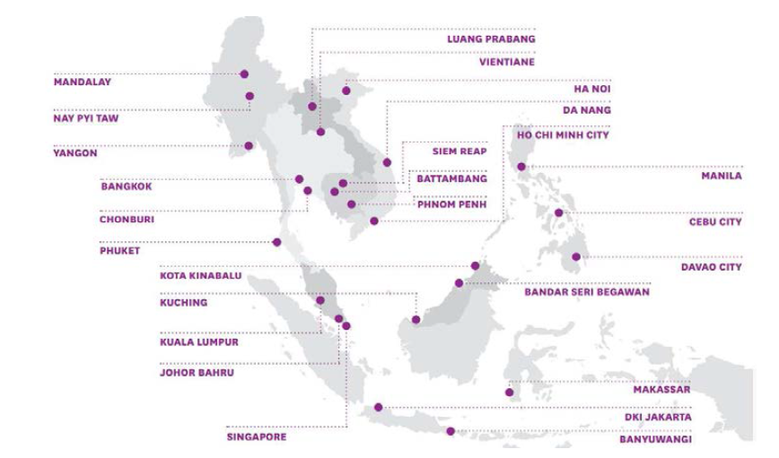 ASCN 26개 시범도시 현황 출처 : ASEAN Smart Cities Network (ASCN) Ebook