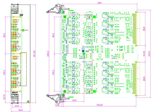 Main PCB layout