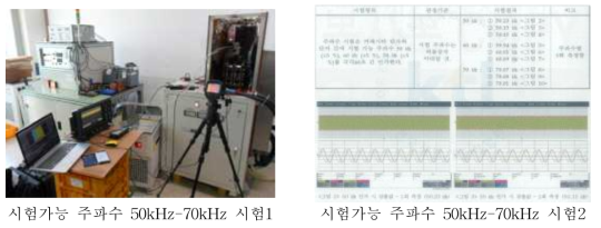 커패시터 시험장비 항목에 대한 공인기관 시험