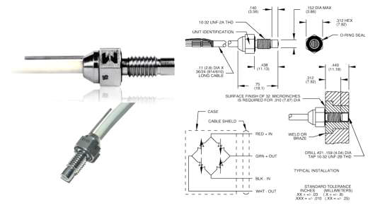 Endevco 8510B-1 압력센서(Gage, 1PSI range)