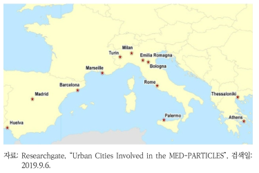 “MED-PARTICLES” 프로젝트 참여 지중해 지역 도시