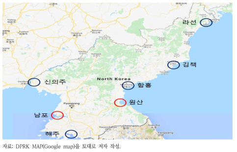 북한의 연안통합관리 시범지역 제안