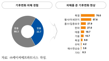 기후변화 피해 경험 및 피해 현상