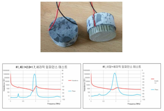 Heavy absorbing syntactic backing 적용 전후 전기적 임피던스 변화