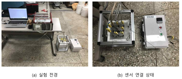 콘크리트 열저장 모듈 가열실험 전경