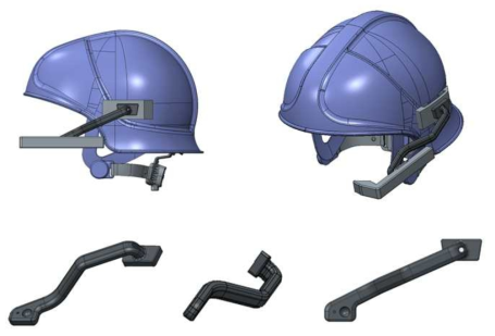 소방헬멧 장착을 위한 스마트글라스 마운팅 장치 설계