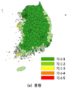 지자체별 자연재난 위해성 평가 결과(계속)