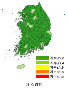 지자체별 사회재난 저감성 평가 결과(계속)