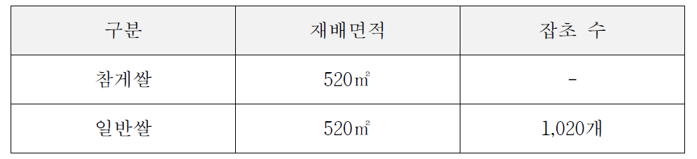 참게쌀과 일반쌀 (비교구)