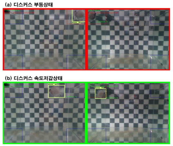 이상행동 분석 개발 진행 화면 (디스커스)