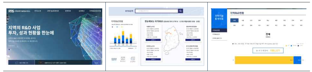 지역 R&D(과학기술) 정보포털 홈페이지 증빙